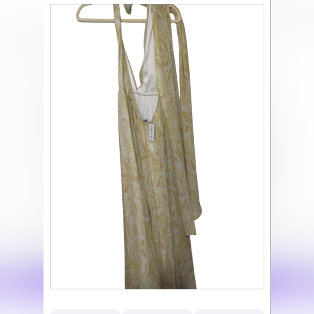 fab'rik Cream Resort Halter Maxi Dress - Picture 7 of 9